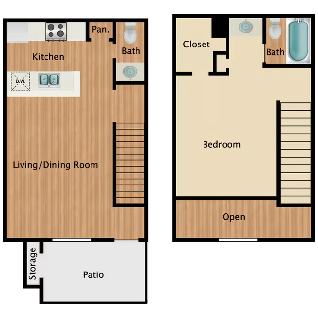 1 TH 13 floor plan
